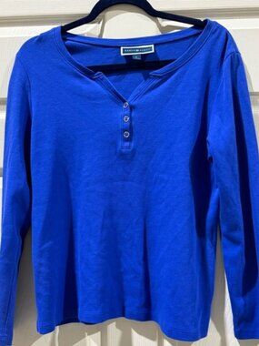 Karen Scott Royal Blue Top
